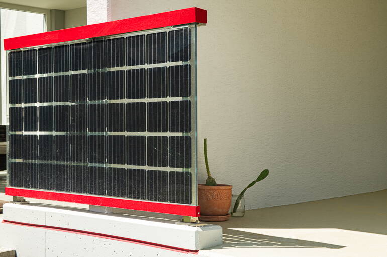 Solarmodul für Solarbalkon